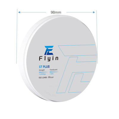 CAD/CAM ডেন্টাল ST PLUS জিরকোনিয়া ব্লক স্বচ্ছ সাদা